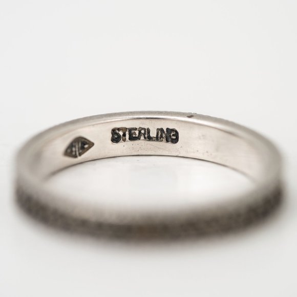 Judith Jack Silver and Tan Vintage-Style Ring - Picture 7 of 8